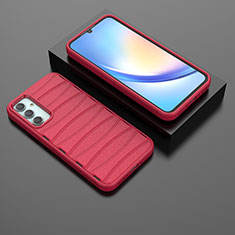 Silicone Candy Rubber TPU Line Soft Case Cover KC2 for Samsung Galaxy A34 5G Red