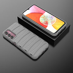 Silicone Candy Rubber TPU Line Soft Case Cover KC2 for Samsung Galaxy Jump3 5G Gray