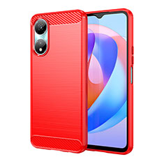 Silicone Candy Rubber TPU Line Soft Case Cover MF1 for Huawei Honor X5 Plus Red