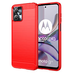 Silicone Candy Rubber TPU Line Soft Case Cover MF1 for Motorola Moto G13 Red