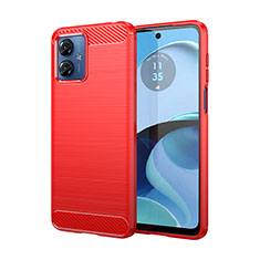 Silicone Candy Rubber TPU Line Soft Case Cover MF1 for Motorola Moto G14 Red