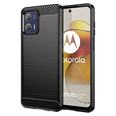 Silicone Candy Rubber TPU Line Soft Case Cover MF1 for Motorola Moto G73 5G Black