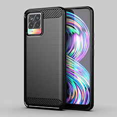 Silicone Candy Rubber TPU Line Soft Case Cover MF1 for Realme 8 Pro Black