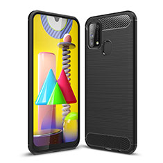 Silicone Candy Rubber TPU Line Soft Case Cover WL1 for Samsung Galaxy M31 Prime Edition Black