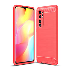 Silicone Candy Rubber TPU Line Soft Case Cover WL1 for Xiaomi Mi Note 10 Lite Red