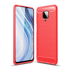 Silicone Candy Rubber TPU Line Soft Case Cover WL1 for Xiaomi Poco M2 Pro Red