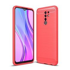 Silicone Candy Rubber TPU Line Soft Case Cover WL1 for Xiaomi Poco M2 Red