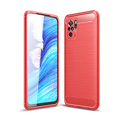 Silicone Candy Rubber TPU Line Soft Case Cover WL1 for Xiaomi Poco M5S Red