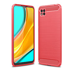 Silicone Candy Rubber TPU Line Soft Case Cover WL1 for Xiaomi Redmi 9 Activ Red