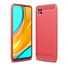 Silicone Candy Rubber TPU Line Soft Case Cover WL1 for Xiaomi Redmi 9C NFC Red