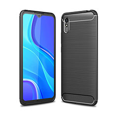 Silicone Candy Rubber TPU Line Soft Case Cover WL1 for Xiaomi Redmi 9i Black