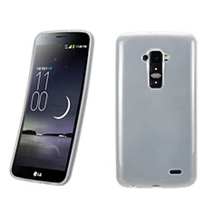 Silicone Candy Rubber TPU Soft Case for LG G Flex White