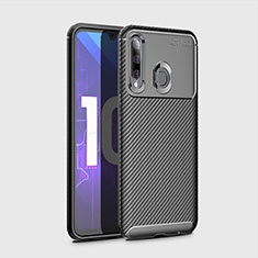 Silicone Candy Rubber TPU Twill Soft Case Cover for Huawei Enjoy 9s Black