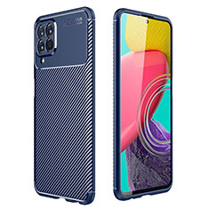 Silicone Candy Rubber TPU Twill Soft Case Cover for Samsung Galaxy M33 5G Blue