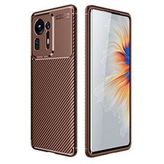 Silicone Candy Rubber TPU Twill Soft Case Cover for Xiaomi Mi Mix 4 5G Brown