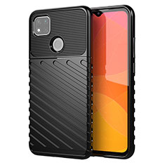 Silicone Candy Rubber TPU Twill Soft Case Cover for Xiaomi POCO C3 Black