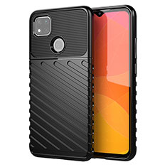 Silicone Candy Rubber TPU Twill Soft Case Cover for Xiaomi POCO C31 Black