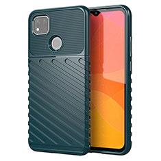 Silicone Candy Rubber TPU Twill Soft Case Cover for Xiaomi POCO C31 Midnight Green