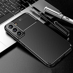 Silicone Candy Rubber TPU Twill Soft Case Cover S01 for Samsung Galaxy S24 Plus 5G Black