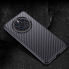 Silicone Candy Rubber TPU Twill Soft Case Cover T01 for Huawei Mate 50 Pro Black