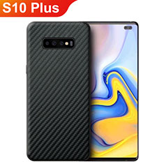 Silicone Candy Rubber TPU Twill Soft Case for Samsung Galaxy S10 Plus Black