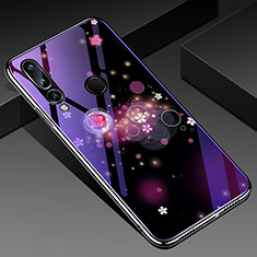 Silicone Frame Butterfly Mirror Case Cover K01 for Huawei Honor 20E Purple