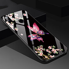 Silicone Frame Butterfly Mirror Case for Huawei Nova 3e Pink