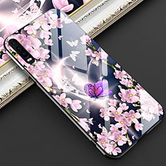 Silicone Frame Butterfly Mirror Case for Huawei P30 Pink