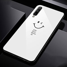 Silicone Frame Fashionable Pattern Mirror Case Cover for Huawei Y9s White