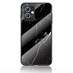 Silicone Frame Fashionable Pattern Mirror Case Cover for Vivo Y30 5G Black