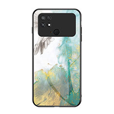 Silicone Frame Fashionable Pattern Mirror Case Cover for Xiaomi Poco C40 Green