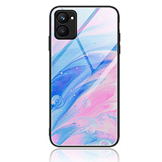 Silicone Frame Fashionable Pattern Mirror Case Cover JM1 for Realme C33 (2023) Colorful