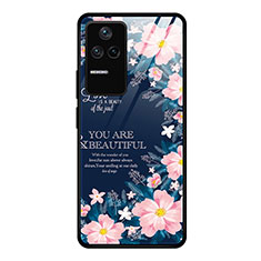 Silicone Frame Fashionable Pattern Mirror Case Cover JM1 for Xiaomi Poco F4 5G Colorful