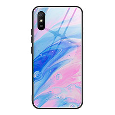 Silicone Frame Fashionable Pattern Mirror Case Cover JM1 for Xiaomi Redmi 9A Colorful