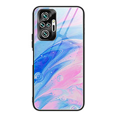 Silicone Frame Fashionable Pattern Mirror Case Cover JM1 for Xiaomi Redmi Note 10 Pro 4G Colorful