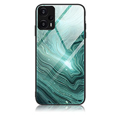 Silicone Frame Fashionable Pattern Mirror Case Cover JM1 for Xiaomi Redmi Note 12 Turbo 5G Green