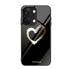 Silicone Frame Fashionable Pattern Mirror Case Cover JM2 for OnePlus Nord 3 5G Black