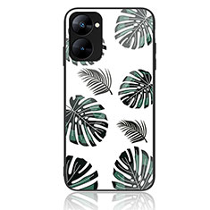 Silicone Frame Fashionable Pattern Mirror Case Cover JM2 for Realme 10S 5G Matcha Green