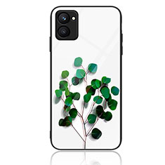 Silicone Frame Fashionable Pattern Mirror Case Cover JM2 for Realme C33 Green