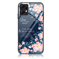 Silicone Frame Fashionable Pattern Mirror Case Cover JM2 for Xiaomi Redmi Note 12 4G Mixed