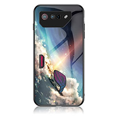 Silicone Frame Fashionable Pattern Mirror Case Cover LS1 for Asus ROG Phone 7 Ultimate Mixed