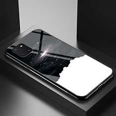 Silicone Frame Fashionable Pattern Mirror Case Cover LS1 for Samsung Galaxy Note 10 Lite Black