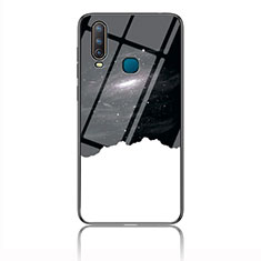 Silicone Frame Fashionable Pattern Mirror Case Cover LS1 for Vivo Y3 Black