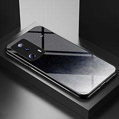 Silicone Frame Fashionable Pattern Mirror Case Cover LS1 for Xiaomi Mi 12 Lite NE 5G Gray