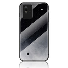 Silicone Frame Fashionable Pattern Mirror Case Cover LS2 for Realme C11 (2021) Gray