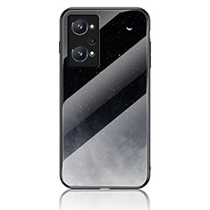 Silicone Frame Fashionable Pattern Mirror Case Cover LS2 for Realme GT Neo2 5G Gray