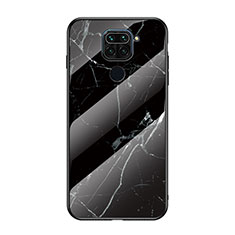 Silicone Frame Fashionable Pattern Mirror Case Cover LS2 for Xiaomi Redmi 10X 4G Black