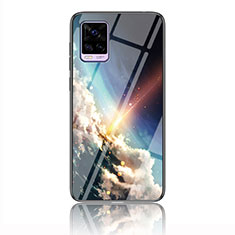 Silicone Frame Fashionable Pattern Mirror Case Cover LS3 for Vivo V20 (2021) Mixed