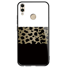 Silicone Frame Fashionable Pattern Mirror Case for Huawei Honor V10 Lite Black