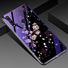 Silicone Frame Flowers Mirror Case Cover for Huawei Nova 5i Mixed